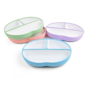Quality Freezer Safe Silicone Childrens Plates Silicone Juveniles Plates wholesale