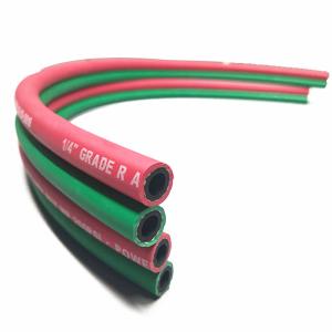 Quality Flame Resistant Red / Green 1 / 4 Inch Grade R Twin Hose For Gas Welding wholesale