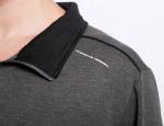 Dark Grey Long Sleeve Polo Shirts