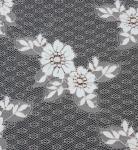 Light Orange Flower Cotton Nylon Lace Fabric for dress , fashion garments,