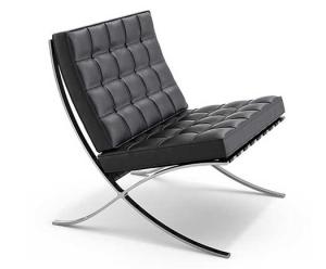 Quality Leisure Leather Vintage Chair Barcelona Chair With Metal Legs wholesale