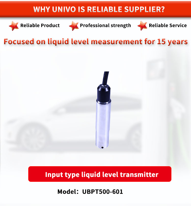 24VDC Supply UNIVO UBPT500-601 Liquid Level Sensor for Customized Level Measurement