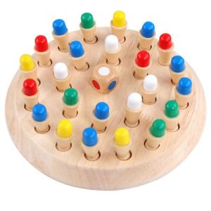 Quality 5.5cm Wooden Montessori Baby Toys Memory Matchstick Chess Game wholesale