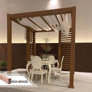 Quality Commercial WPC Pergola Composite Outdoor Wood Pergola Rotproof wholesale
