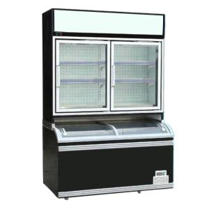 Quality 900L Multipurpose Double Glass Door Upright Freezer wholesale