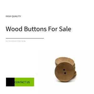 Quality 22L 24L Natural Wooden Buttons 2 Holes wholesale