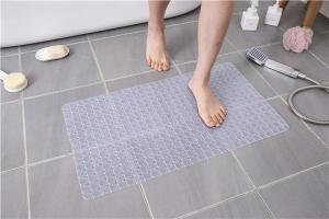Quality PVC ISO 9001 Anti Slip Bath Tub Mat Transparent Shower Mat wholesale