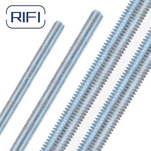 Quality DIN975 Low Carbon Steel Thread Rod Full Blue White Zinc 2 Meters 4.8 Grade wholesale