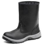 Black High Cut Work Boots For Men Welding Safety Shoes With Steel Toe