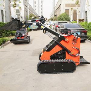 Quality ZHONGMEI Electric Start Small Skid Steer Diesel Loader With Bucket Different Attachment Skidsteer Bagger wholesale