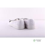 Breathable PVC Sole Four 4 Holes White Cleanroom Antistatic ESD Shoes rubber