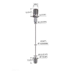 Quality Adjustable Safety Panel Light Cable Hanging System Chrome Plated YW86001 wholesale