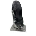 200mm 8 Inch Rubber Caster Without Brake Garbage Can