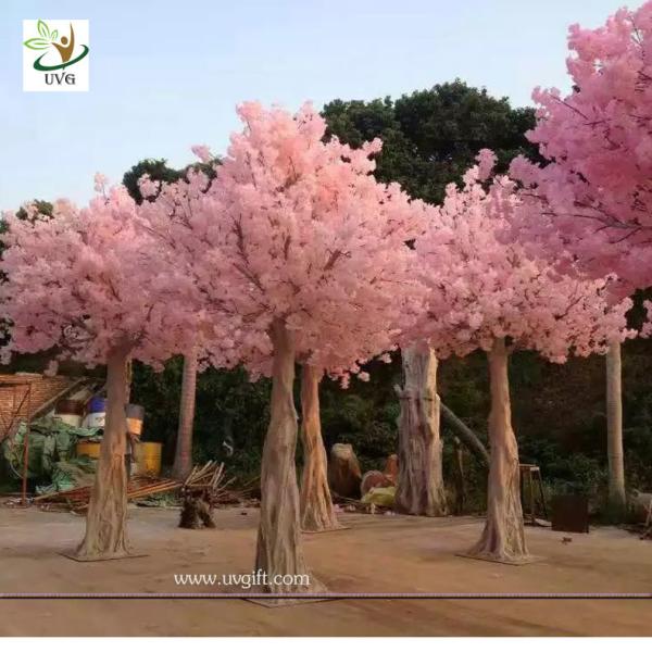 UVG CHR128 faux blossoms japanese cherry trees for wedding stage decoration