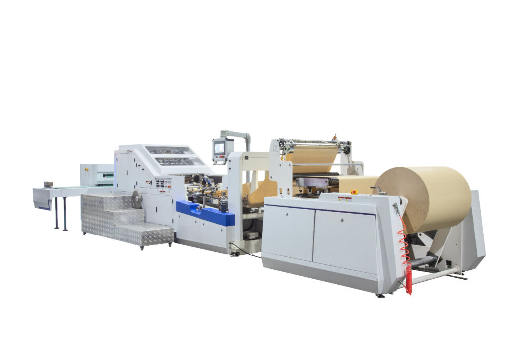 Eco Friendly Biodegradable Fully Automatic Paper Bag Making Machine High Technology Automatic Square Bottom Shopping Paper Bag Machine, Kraft Paper Patch Bag