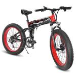 1KW 26 Inch Fat Tire Electric Bike 31MPH With 70-80Nm Torque
