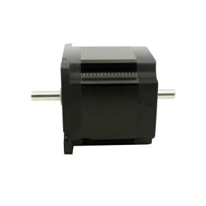 Quality 4wires double shaft NEMA23 stepper motor 1.3N.m(186oz-in) motor length 56mm shaft diameter 6.35/8.0mm 3.0A wholesale