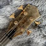 Ebony Fingerboard 4 Strings Bass Factory Burst Maple Top 9V Active Pickup
