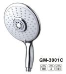 Titanium Brushed Brass Hand Shower Spray Thumb Tab Chrome Hand Held Shower Head