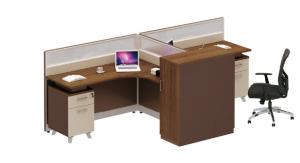 Quality modern 2 seat melamine office panel workstation table furniture wholesale