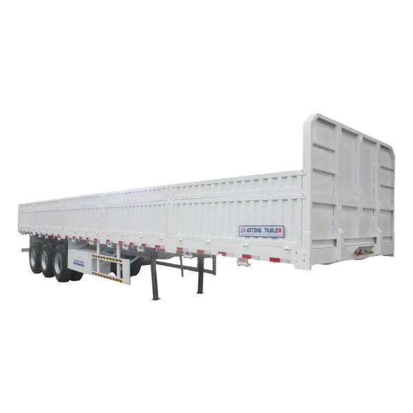 80ton Max Payload 3 Axle Side Wall Cargo Semi Trailer for Container Sidewall