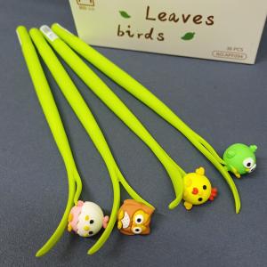 Quality Colorful Soft Rubber Little Bird Gel Pens Wobble Neutral Pen for Gifts Prizes wholesale