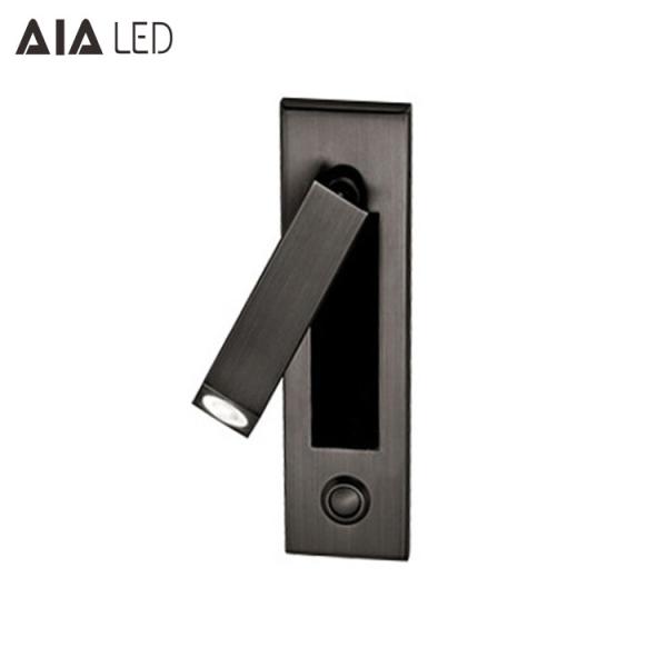 IP40 Recessed adjustable bedside wall light 3W LED reading light & led headboard