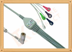 Quality Colin BP88 BP306 6 Pin Snap AHA ECG Patient Cable Customizable wholesale