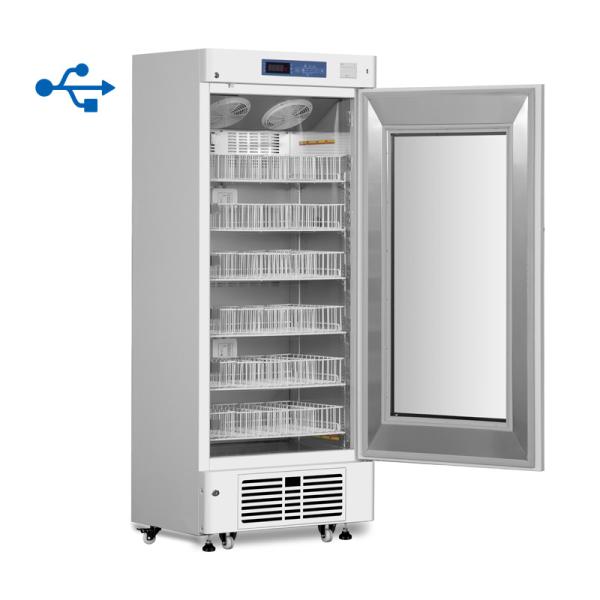 Foam Glass Door Blood Bank Refrigerator Cabinet With Temperature Printer 4
