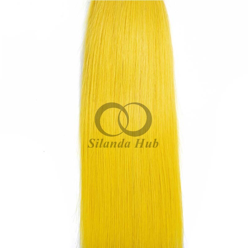 #T1B/Yellow Straight Remy Human Hair Bundles Sew In Weave Bundles Brazilian Bundle Deals