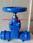 DIN PN16 GGG50 socket cast iron gate valve