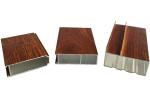 Customized Wood Finish Aluminium Profiles For Aluminium Glass Windows And Doors