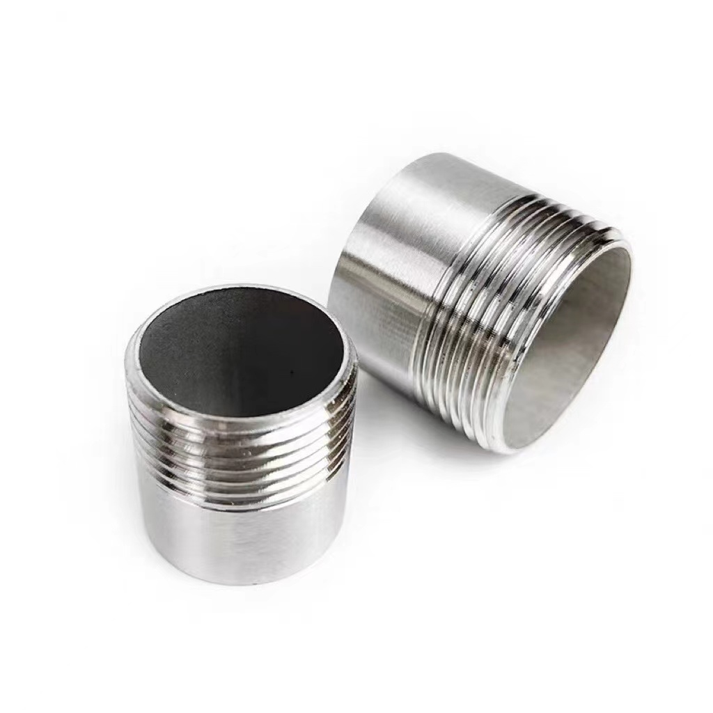 Female Connection Stainless Steel Pipe Fittings 1/2"-6" with Hexagon/Round Head Code