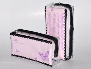 Quality 0.25mm BRC Clear PVC Travel Bag SMETA For Cosmetic Makeup Storage pouch wholesale