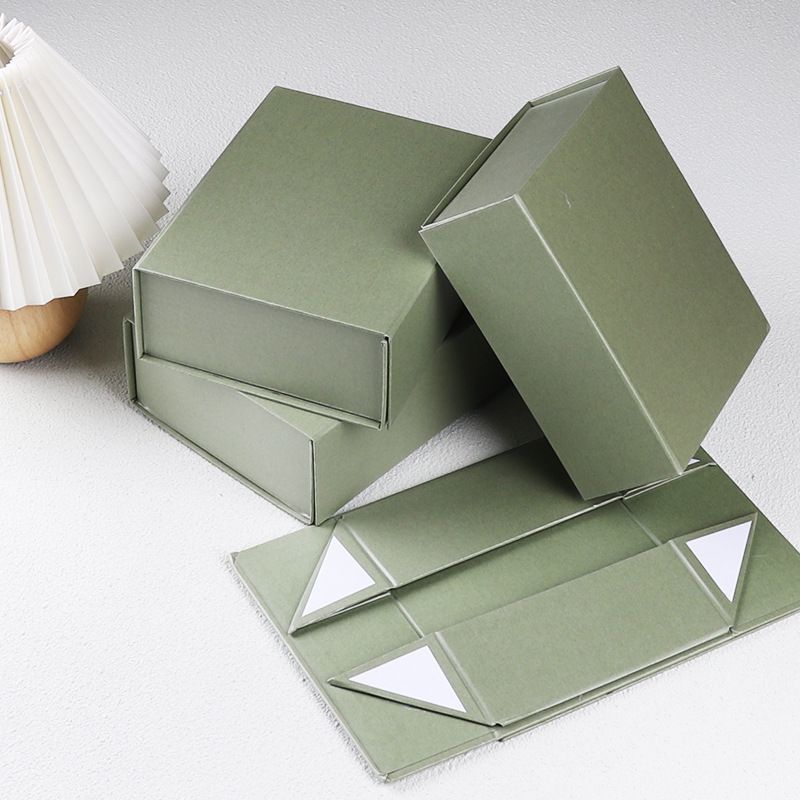 Magnetic Foldable Paper Carton Gift Box, Custom Logo Printed Cosmetic Cardboard Packaging Box