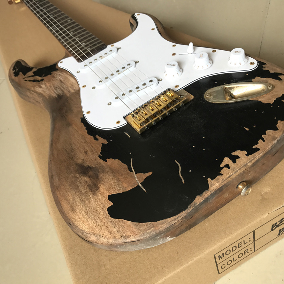 New style high quality custom relic ST electric guitar, Rosewood fingerboard relic electric guitar