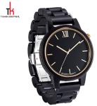 Dark Sandalwood Case Digital Wooden Wrist Watch Sunshine Dial Christmas Gift