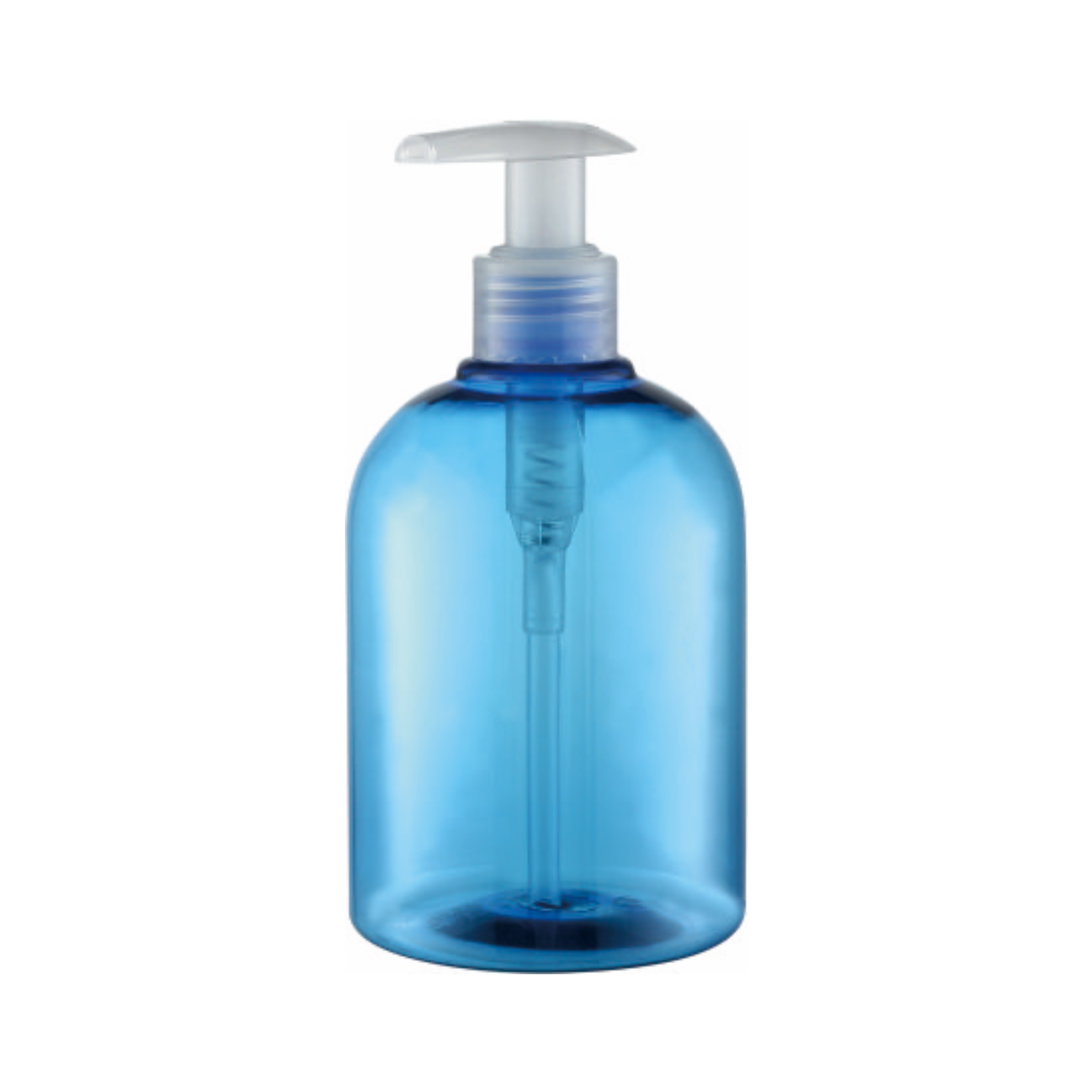 Garden 350ml Plum Square Plastic PE Bottle with 28/410 Hand Sanitizer Lotion Pump