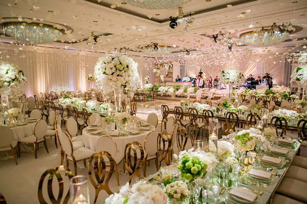 Rental Fancy Gold Stainless Steel Wedding Chair Infinity Chair Wedding