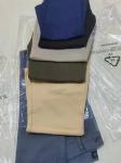 Mens Casual Elasticated Waist Straight Leg Linen Trousers Solid Color Customized