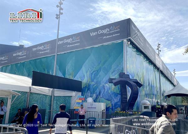 Removable Double Decker Tents For Show Event , Aluminum Frame And PVC Thermo