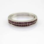 Sterling Silver Pave CZ Diamonds Engagement Wedding Band Ring(F92)