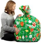 Merry Christmas Large Plastic Gift Sack , 36"×44" Plastic Christmas Gift Sacks