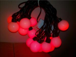 Quality Outdoor Red LED Globe Ball String Lights wholesale