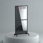 Aluminum Frame Acrylic Partition Screen Mobile Restaurant Clear Polycarbonate