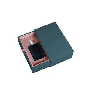 Quality Metallic Paper Round Packaging Perfume Gift Box Foil Stamping wholesale