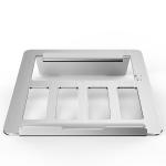 4mm Thick Foldable Aluminium Laptop Stand , 490g Minimalist Laptop Stand