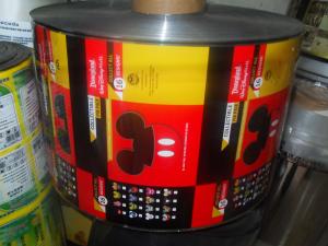 Quality Customized Printing Plastic Film In Rolls For Automatic Packaging For Candy , Cookies, Sugar wholesale