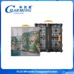 Seamless Splicing P3.91MH Series 140° Radian Adjustment Transparent Screen With