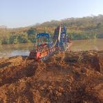 200m3/h Gold Dredging Machine Chain Bucket Dredger For Sale